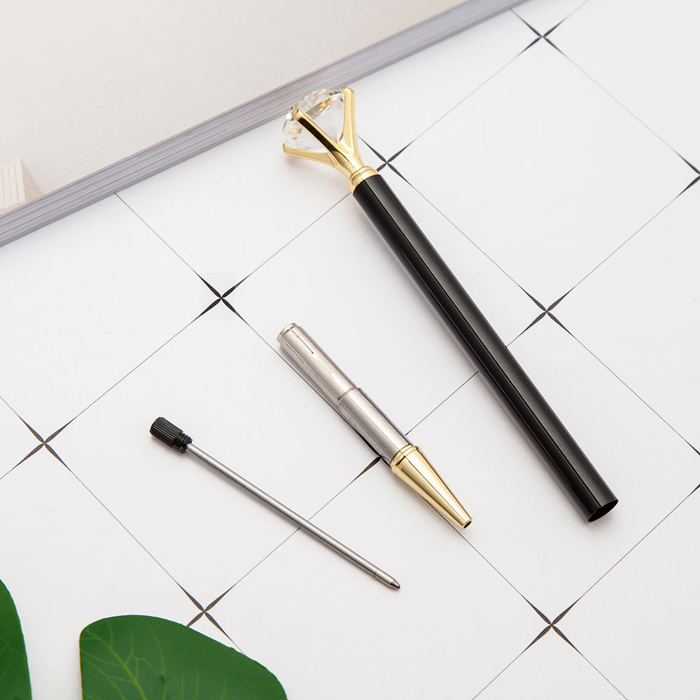 Whoelsale Pens Metal Diamond Pen Fashionable Office Stationery